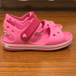 Crocs pink girls size 12